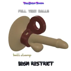 Penis balls brace trailed traction device rope clamp Penis Testicle  Scrotum Fixation Bondage Male Ring Chastity Belt CockRing Testis Restraint Cock clamp ring balls holder cptc-04 3d print cnc