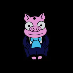 PIGGY CAKE DOLL - THE SIMPSONS - KEY RING
