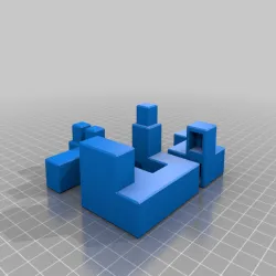 Puzzlecad version of dgontier’s Interlocking Puzzle Cube #2
