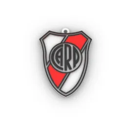 river plate shield keychain