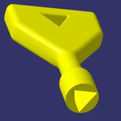 Safety triangle key 13 mm