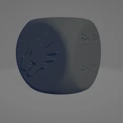 SALAMANDERS SPACE MARINE DICE D6