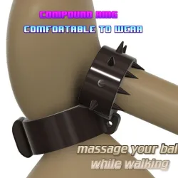 Scrotum Fixation allday BDSM Bondage Male Ring Chastity Belt Cock Penis Ring Testis Restraint Cock clamp ring Ball Stretcher balls holder scr-126B-1 3d print cnc