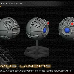 Sentry Ball Droid - 28-32mm gaming - Novus Landing