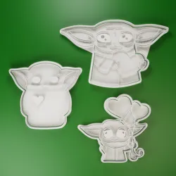 Set 3 Baby Yoda Molds