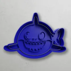 Shark with baby shark tail