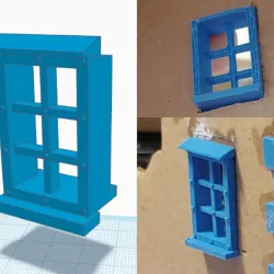 Small window for tabletop buildings
