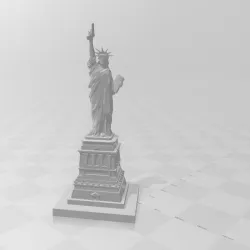 Statue of Liberty with a gun