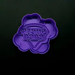 Super dad cookie cutter cookie cutter