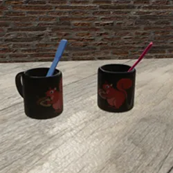 Taza Ardillosa con Palito xd