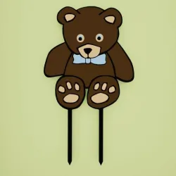Teddy bear cake topper