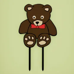 Teddy bear cake topper