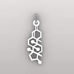 Testosterone-molecule