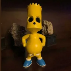 The Simpsons Bart Naked Eyes And Nose