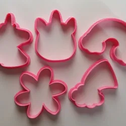 Unicorn cookie cutters set