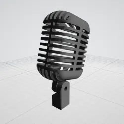 Vintage Microphone Housing Design