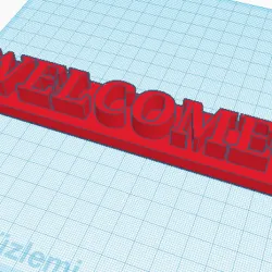 welcome door ornament