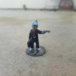 Well-Dressed Robot With Revolver