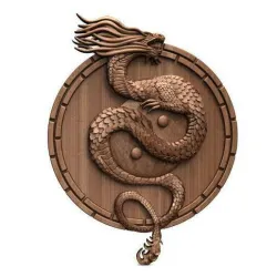 Yin Yang Dragon CNC