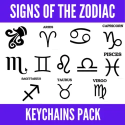 Zodiac signs key rings pack - Zodiac Signs key rings pack