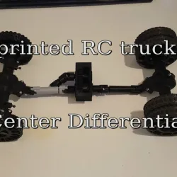 3D printed RC truck V3: Center differential