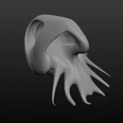 Alien Squid Skull