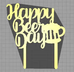 Beer Day Cake Topper