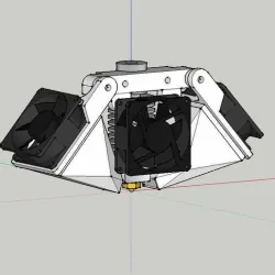 Bowden E3DV6 Mount Modified