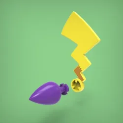 butt plug - Pikachu tail