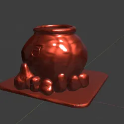 Cauldron Miniature, SLA, Resin, Prop, Model, Scenery