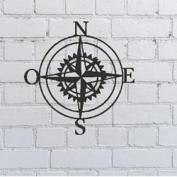 Compass wall decoration