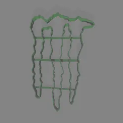 cookie cutter in the shape of the monster logo