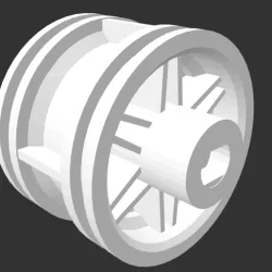 DC motor / Lego wheel