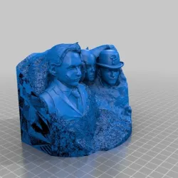 Evil Gotham Mt Rushmore