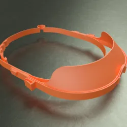 Facial Protection 29 grams, to be printed stacked in quantity.