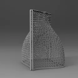 flat lamp x2 voronoi lamp