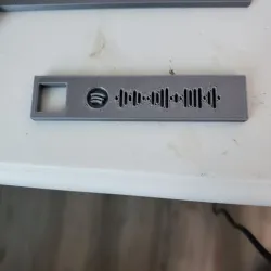 FU Spotify code keychain