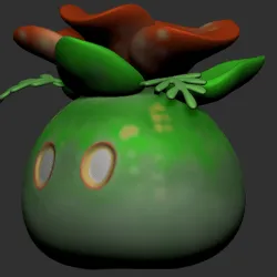 Genshin Impact - Dendro Slime coin bank / tea lamp