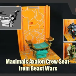 Maximals Axalon Crew Seat from Transformers Beast Wars