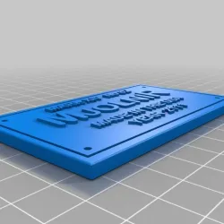 Mjolnir Nameplate