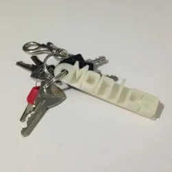 Monica Keychain Printed with PLA glow in the dark
