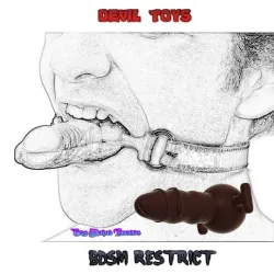Mouth Gag BDSM Cock Lockable Realistic Penis  Oral Plug with Adjust Strap SM bondage Flex gmg-14 3d print