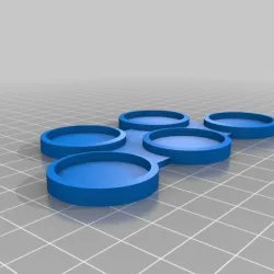Movement trays for 25mm 40mm and 60mm round bases, great for warhammer 40,000 apocalypse