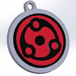 NARUTO KEYCHAIN mangekyou sharingan Madara