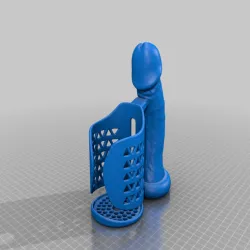 NSFW Can holder with coozie Penis handle