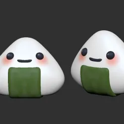 Onigiri Earrings