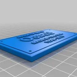 Osiris Nameplate