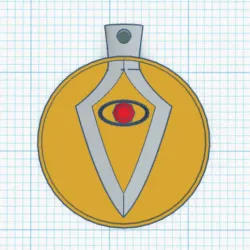 Pendant, emblem with shield and eye