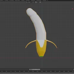 Phallic banana, dildo