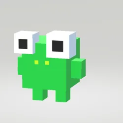 Pixel frog.